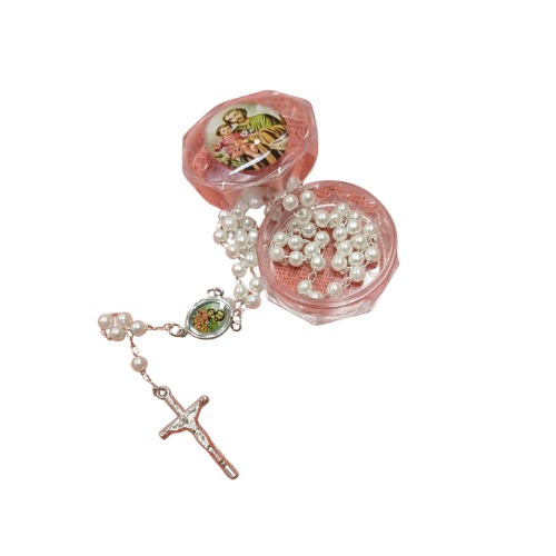 Terço de São José com caixinha de acrílico