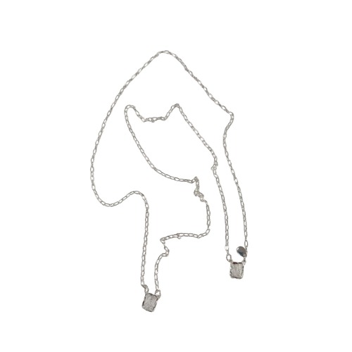 Escapulário dupla face – folhado prata