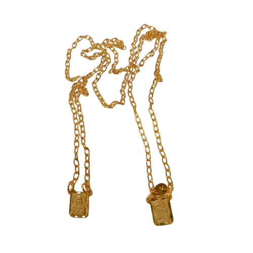 Escapulário dupla face folheado