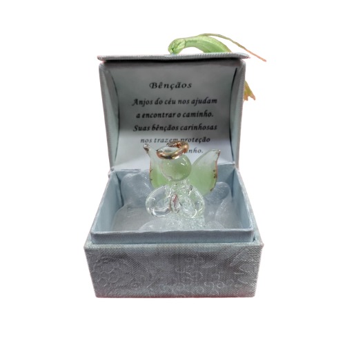 Baú anjo benção cristal