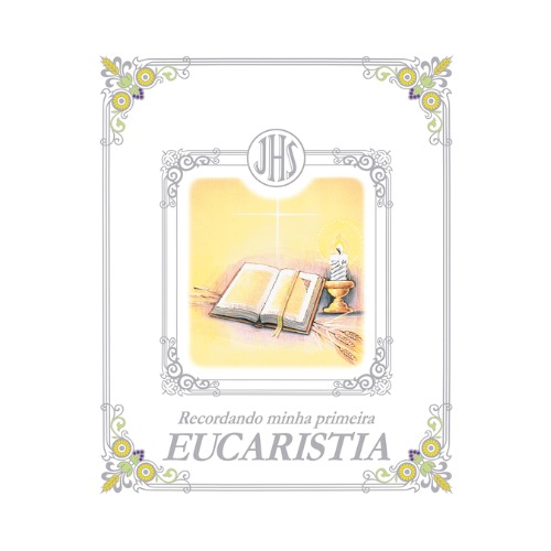 Recordando minha primeira Eucaristia Bíblia / Vela / Trigo