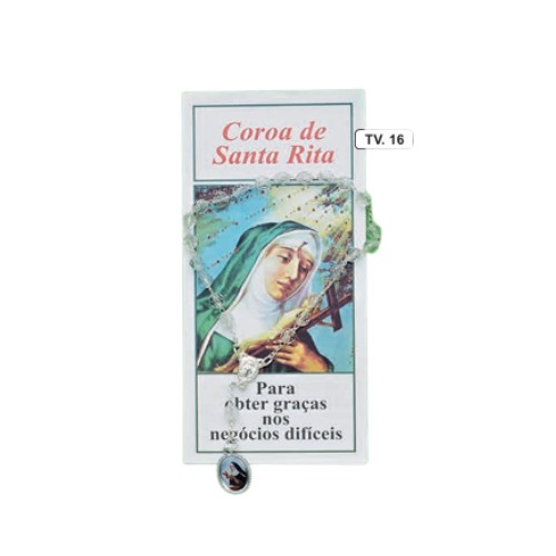 Coroa de Santa Rita com terço