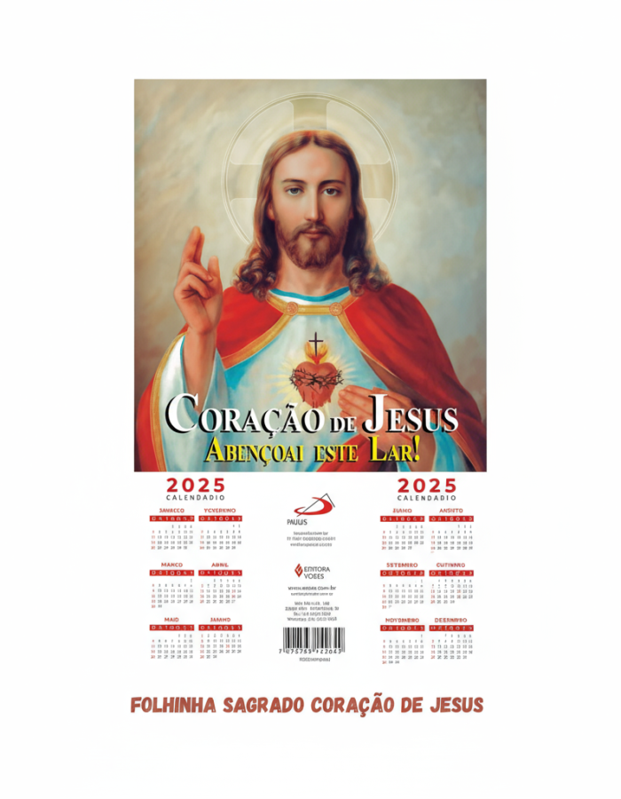 Calendário Coração de Jesus